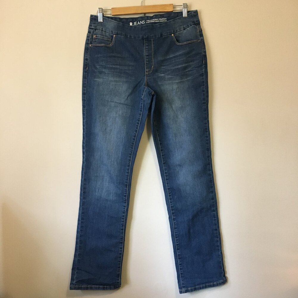 R Jeans Original Comfort Blue Denim Jeans Size 31 Straight Leg Stretch